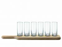 Набор стопок на деревянной подставке Paddle, 40 см, 6 шт., LSA International, арт.:G1049-03-301