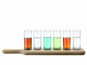 Набор стопок на деревянной подставке Paddle, 40 см, 6 шт., LSA International, арт.:G1049-03-301