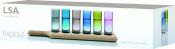 Набор стопок на деревянной подставке Paddle, 40 см, разноцветный, 6 шт., LSA International, арт.:G1049-03-666