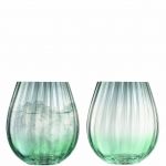 Набор низких стаканов Dusk, 425 мл, зелено-серый, 2 шт., LSA International, арт.:G1331-15-151