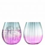 Набор низких стаканов Dusk, 425 мл, розово-серый, 2 шт., LSA International, арт.:G1331-15-152