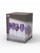 Набор бокалов для шампанского Aurora, 285 мл, фиолетовый, 4 шт., LSA International, арт.:G1620-10-887